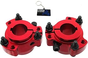 STONEDER Moyeu de Roue arrière en Aluminium Rouge 25 mm Boulons 6,35 mm pour Course Go Kart Trike
