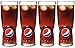 Produktbild Pepsi Highball-Gläser 16oz/460 ml – 4er-Set | Offizielle Pepsi-Marken-Gläser, Pepsi-Highball-Gläser