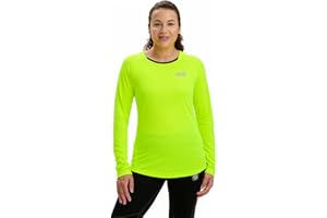 Time To Run Women's Quick Dry Long Sleeve Technical Breathable Training Spirit Running/Gym/Workout T Shirt Top
