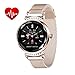 Produktbild KING Watch Mode Fitness Armband Damen Blutdruckmesser Schlanke Sportuhr, Frauen Smartwatch mit Pulsmesser Schlafmonitor SchrittzäHler Wasserdicht IP67 Farbbildschirm Android iOS Handy,Rosegold