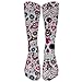 Produktbild Space Taco Laser Cat Knee High Graduated Compression Socks For Women And Men - Best Medical Nursing Travel Flight Socks Running Fitness Sugar Skull Pattern