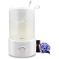 Bear Plastic Humidifier For Room Moisture 1L Aromatic Diffuser Essential Oil Allow 28Db Silent For Plants Household Top Filling Ultrasonic Cool Mist Desktop Humidifier With Stepless Mist Adjust