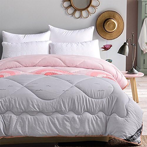FJXLZ® Quilt, Luxury Feather Home Textiles Light Soft Keep warm Thicker Home Individual Double Winter Student Dorm room Air conditioning quilt 150 × 200cm Warm and breathable ( Color : #1 , Size : 150*200cm 2kg )