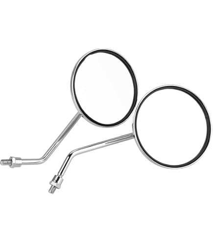 Yctze 2Pcs 8mm/0.3in Rückspiegel Universal Retro R Produktbild-Vorschau 3