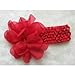 Janecrafts (Set of 9pcs) Big Chiffon Flower Crochet Baby Headband Little Girls' Hair Bands Head Wear Mix in 9 Colors