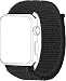 Produktbild topp - Nylon-Loop Armband für Apple Watch 42/44 mm, Schwarz
