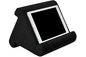 HEZHU Tablet Ständer Kissen Kissenständer Buchablage Multi Angle Soft Bed Pillow Holder Tragbarer Dreieck Tablet Ständer (Schwarz)