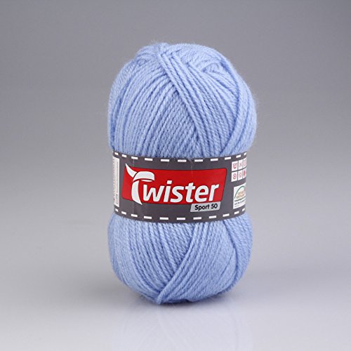 ROLLER Wolle TWISTER SPORT 50 UNI - blau - 50g