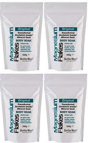 (4 PACK) - BetterYou - Magnesium Flakes Body Soak | 250g | 4 PACK BUNDLE