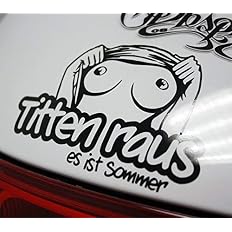 Titten Raus Sommer Sticker Bomb Tuning FKK Brüste Porno Aufkleber ...