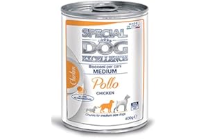 BOCCONI 6PZ Cani Medium Pollo Special Dog Excellence 400GR X 6 100% Italiano
