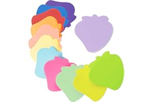 YZDZSW 12 Farben Farbige Haftnotizen, Haftnotizen Klebezettel, Farbig Blätter Notizblöck Super Sticky Notes für Büro Zuhause Schule Sitzung (Erdbeer+600 Blatt+70 * 70mm)