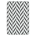 Produktbild Bathroom Bath Rug Kitchen Floor Mat Carpet,Aqua,Tribal Ethnic Chevron Zig Zag Triangle Shapes with Sketchy Lines Image Print Decorative,Sky Blue and Brown,Flannel Microfiber Non-slip Soft Absorbent