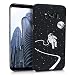 Produktbild kwmobile Hülle für Samsung Galaxy S8 - Backcover Case Handy Schutzhülle Kunststoff - Hardcase Cover Astronaut Mond Design Weiß Schwarz