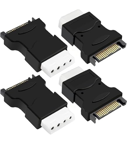 PC Lüfter Stromkabel Stromadapter 5.25 Stecker Zu Lüfter 2x 12 V 2x 5 V