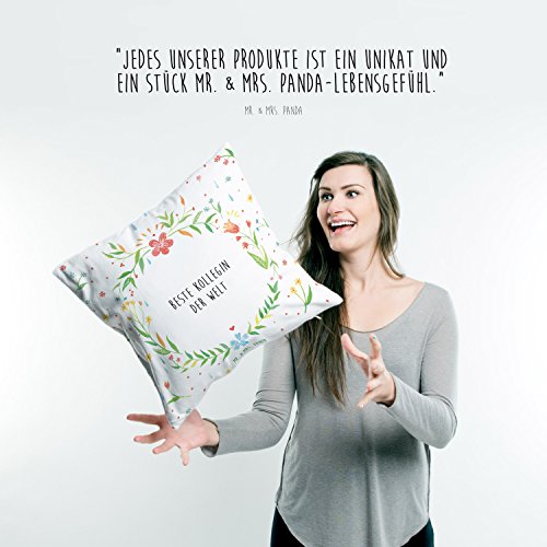 Mr. & Mrs. Panda Kissen 40×40 Beste Kollegin der Welt – Arbeitskollegin, Kollegin, Freundin, Büro, Abschiedsgeschenk, Ruhestand, Arbeit, Mitarbeiterin, Berufsgenossin, Beruf, Dankeschön Geschenk Geschenkidee Danke Dankeschön Anhänger Bedanken Geburtstag Weihnachten Jubiläum Schenken Liebe Danke Liebesgeschenk - 4