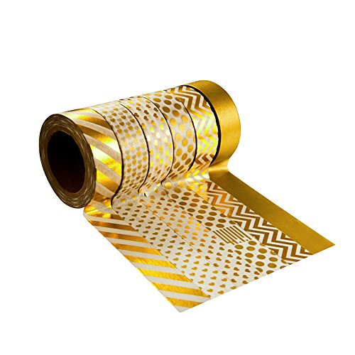 Très Chic Mailanda 6er Set Washi Tape Masking tape Klebeband Dekoband(P1005)