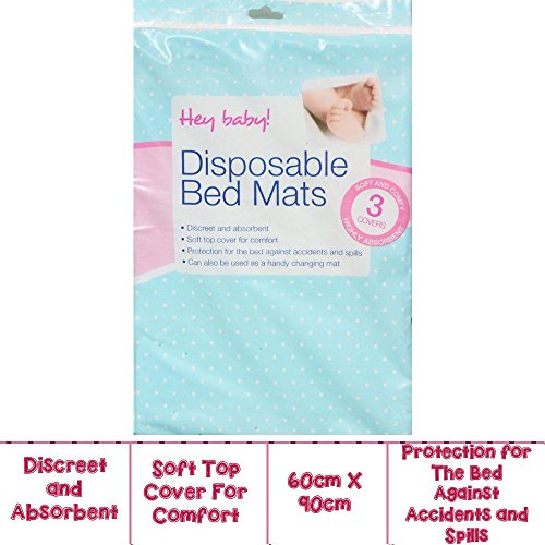 Soft & Comfortable Disposable Bed Mats - Highly Absorbent For You Baby's clean & Dry Night, & Sound Sleep (1)
