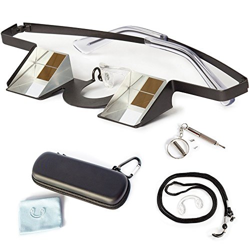 Preisvergleich Produktbild Sicherungsbrille, Kletterbrille von Igoera (auch mit Brille zu verwenden), inklusive Sicherungsband, Werkzeug, Hülle und Putztuch - Belay-Brille, Prisma Brille, Belay-Glasses