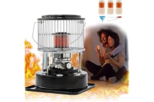 Gapbvys Four à pétrole, Four à pétrole pour l'intérieur, Chauffage à pétrole Portable avec Protection Contre Les Chutes Radiateur, pour l'intérieur et l'extérieur