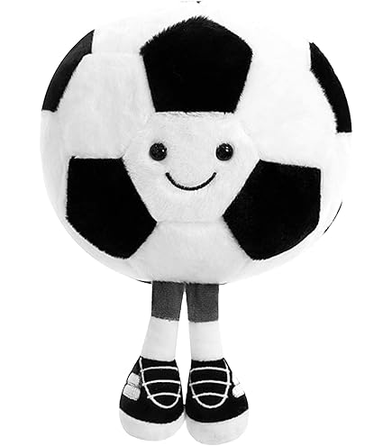 TRYTUTRY Voetbalkussen, zacht voetbalkussen, slaapkamerdecoratie, leuk cadeau voor voetballiefhebbers, 45 x 45 cm