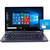 HKC Y11CC-DE 11,6 Zoll / Full HD Touchscreen Convertible Notebook- (Intel Atom Z8350 Quad-Core, 2 GB RAM, 32 GB Flash-Festplatte Windows 10) Deutsche Tastatur, Navy balu