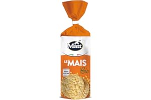 Matt, Le Mais Bio, Gallette di Mais Croccanti e Senza Lievito, Snack Senza Glutine, Ideali a Colazione, Merenda o Durante i Pasti, Confezione 130g