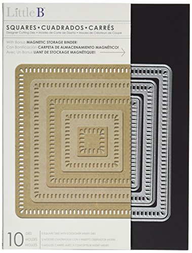 Little B Cutting Die-Squares, 10/Pkg, .75"-5"