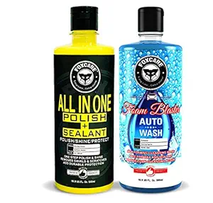 FOXCARE All in ONE Polish + SEALANT + Foam Blaster Shampoo Combo Pack