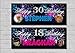 Price comparison product image BannersAndMore4U FIREWORKS Personalised Birthday Party Banner 18th/21st/30th/40th/50th/60th/70th