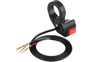 AKOZON 22mm 7/8 Pulgadas de Manillar Eléctrico de 3 Velocidades de Cambio de Interruptor de Módulo para Moto E-bike Scooter