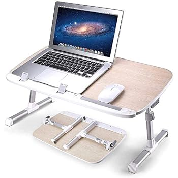 Relaxdays Tavolino Per Laptop, Pieghevole, Letto E Divano 26x63x40 Cm - Foto 8