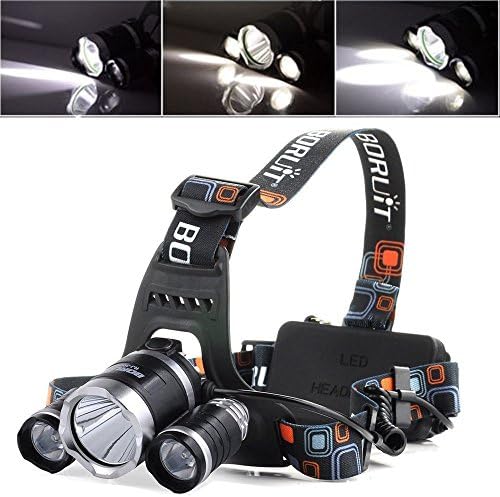 3X CREE XML T6 LED Head Torch Light Lamp Headlight Headlamp Rechargeable 3000LM