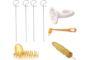 AIERACZY Taglierina a Spirale, Affettatrice Tornado, Torre Di Patate Cutter, Potato Twister Spiral, Taglierina Della Patata per Torre di Patate, Barbecue, Fritto, Raccolta, Festa, Campeggio, Famiglia, Cucina