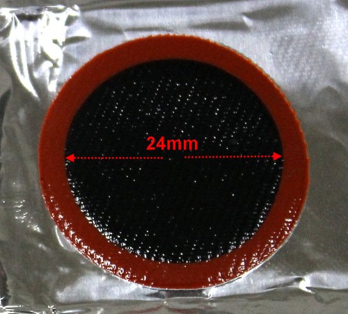 Aerzetix: Lot von 36 Patches Flicken für Fahrradreifen + Kleber Fahrrad Reifen Flickzeug - 3