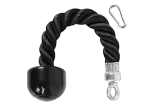XYZDOUBLE Corde Triceps des Sports Musculation des Triceps Nylon Poignées Antidérapantes de Dorsal, Biceps, Triceps, Gym ou Maison