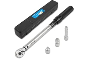 Awang Drehmomentschlüssel 3/8",20-140 Nm Auto Motorrad Fahrrad Drehmomentschlüssel Set,±3% Fehlergenauigkeit, 72 Zähne