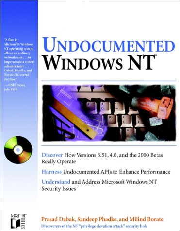 Undocumented Windows NT, w. CD-ROM
