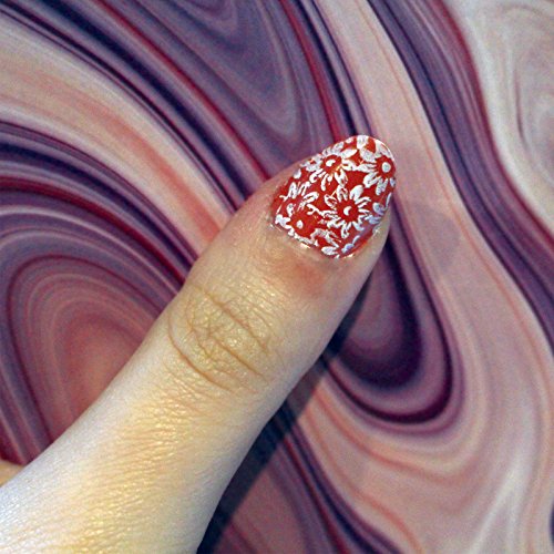 Kurtzy 30 Stück gemusterte Stamping Nagelplatten für Nail Art Nagelkunst / Nägel-Lackieren – 200 niedliche Designs mit Stempel und Schaber – Nail Art Dekoration & Designwerkzeuge und Zubehör perfekt für Mädchen oder Damen - 5