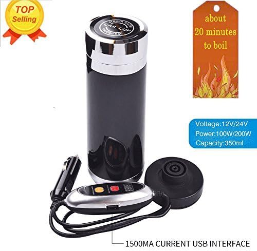 Travel Mug,Trainshow Car Stainless Steel Electric Smart Mug 380mL with Temperature Control Boil Keep Warm