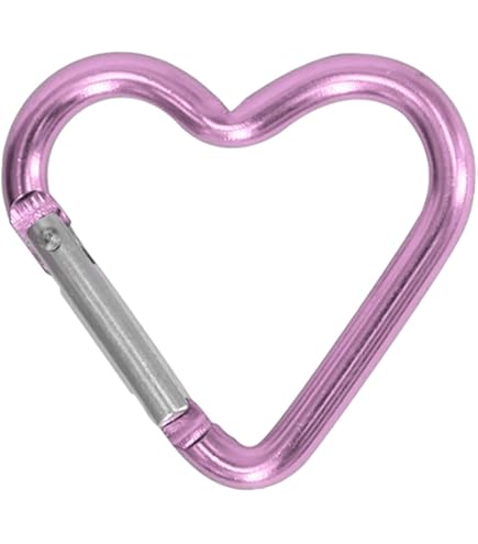 12x Herz-Karabiner In Bunten Farben – Aluminium-Clip 4,4x4,2 Cm Mit Schnappverschluss, Leicht & Robust – Für Rucksack, Schlüssel, DIY & Reisen