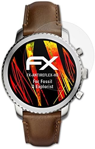 atFoliXatFoliX Screen Protector compatible with Fossil Q Explorist Screen Protection Film, anti-reflective and shock-absorbing FX Protector Film (3X)