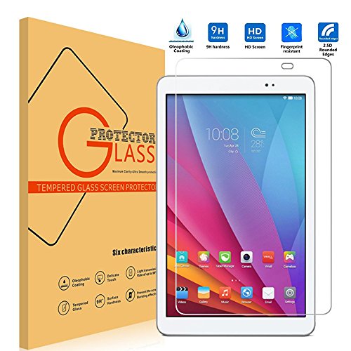 Huawei MediaPad T1 10.0 Displayschutzfolie, vikoo Härtegrad 9H 2.5D superdünn kratzfest HD Klar Ballistic gehärtetem Glas Displayschutzfolie für Huawei MediaPad T1 10.0