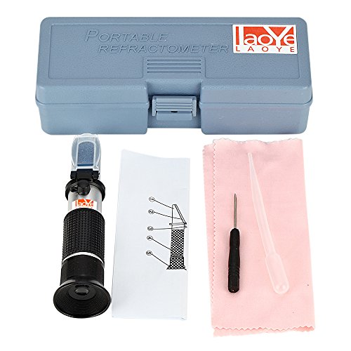 LAOYE Frostschutz Refraktometer Handrefraktometer für Kfz Kühlwasser, Scheibenwasser, Batteriesäure und AdBlue mit Pipette - 7