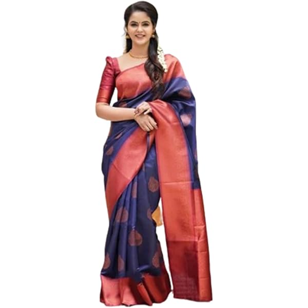Saree Indien Bollywood Lilas Foncé - 5,5 Mètres De Long - 100% Polyester - Style élégant Et Moderne