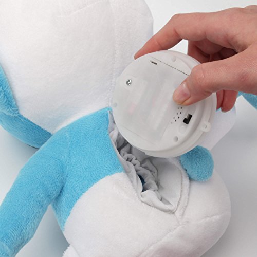DIE SCHLÜMPFE Nachtlicht Schlumpf mit Musik Schlaflieder Plüsch Kuscheltier waschbar Baby Spielzeug zum Schlummern und Musik abspielen von ANSMANN – bestätigte Kindersicherheit - 9