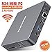 Price comparison product image Mini PC Desktop N34 Fanless 6G,WiFi Enabled Support Windows 10 Pro 64-Bit/ 6GB/64GB, Support M.2 SSD, Intel Celeron N3450 (up to 2.2 GHz) HD Graphics 500, 4K/1000M LAN/2.4G+5.8G [Dual Output-HDMI&VGA]