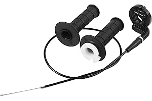 TIHOOK Motorrad Griffe 22mm, 7/8" Gasgriff Griff Kabel Set, Motorrad Gasgriff Gaspedal, Gasdrehgriff Twist, für 50cc 90cc 110cc 125cc 150cc 200cc 250cc Mini Bike ATV Quad PitBike