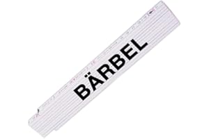 EUROFOTO Zollstock mit Namen Bärbel für Frauen | Hochwertiges Marken-Metermaß | Glieder-Maßstab mit Namen bedruckt | Viele Namen zur Auswahl