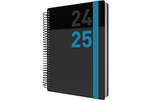 Collins Delta Mid Year Diary Planner A5 Day To Page Academic Year 2024-25 - Blue - Daily Mid Year Journal for Students, Teachers and Academics - FP51M.60-2425 - August 2024 to August 2025